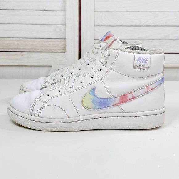 Nike Court Royale 2 Mid Top Sneakers White Multi Women’s 7 DD9670-100 - Picture 3 of 11